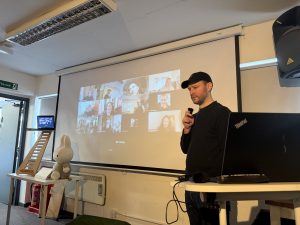 LocalGov Drupal Community Manager Aaron kicking off our recent developer days event. Photo by me